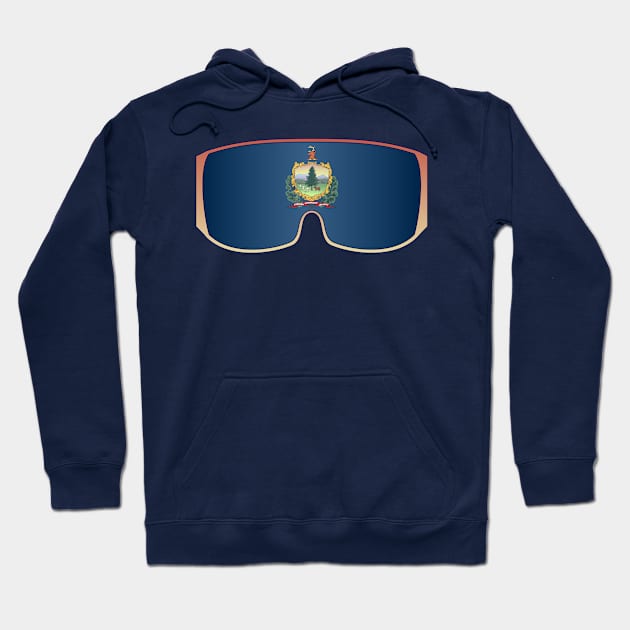 Vermont Ski Goggles Hoodie by ChasingGnarnia